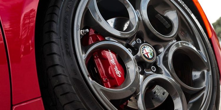 Alfa Romeo 4C wheel close up