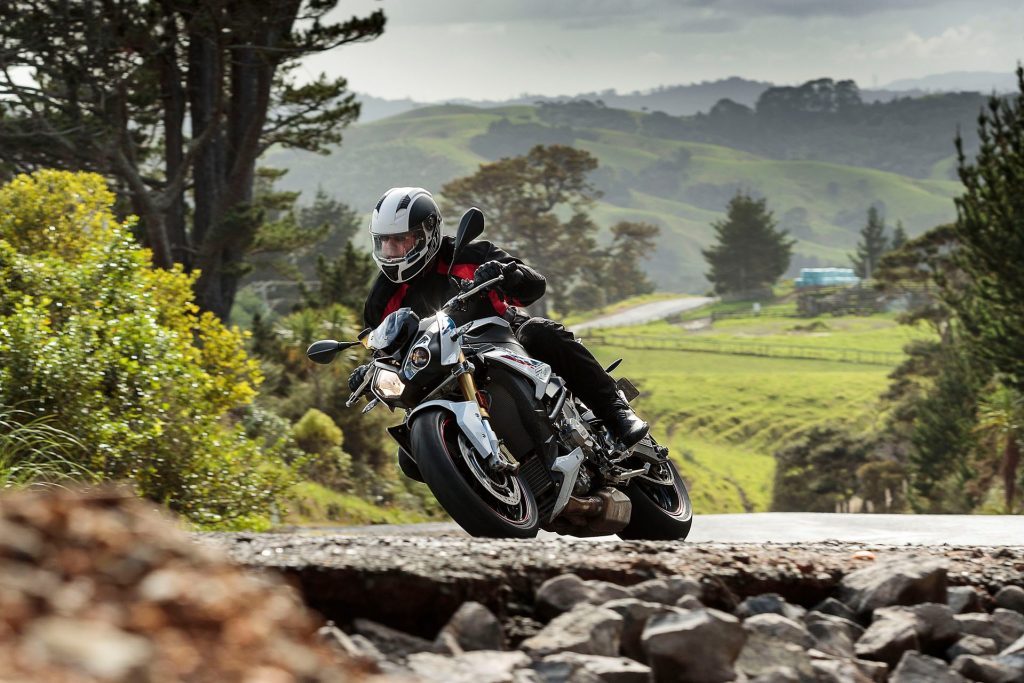 2018 BMW S 1000 R riding uphill