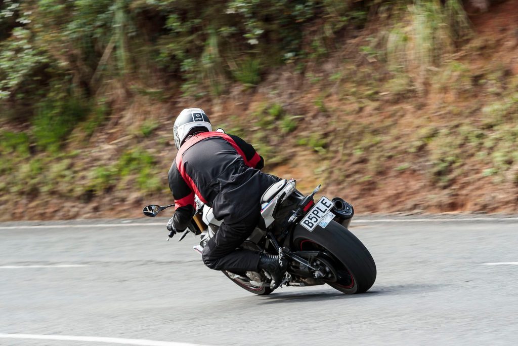 2018 BMW S 1000 R side shot through corner