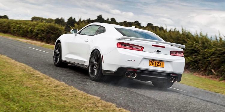 Chevrolet Camaro launching on road