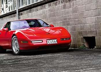 1991 Chevrolet Corvette ZR1 front static in alleyway