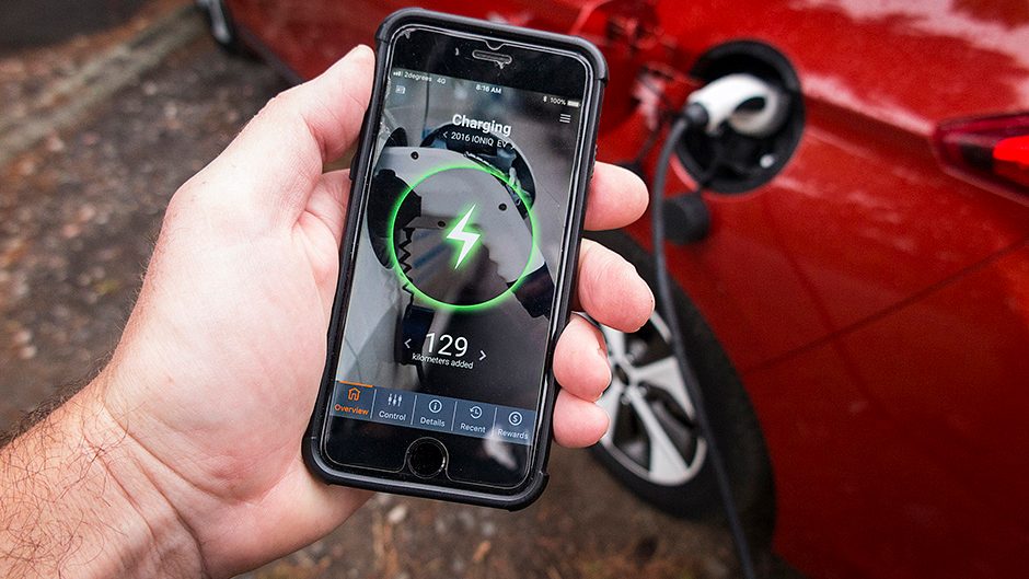 2017 Hyundai Ioniq Electric phone app