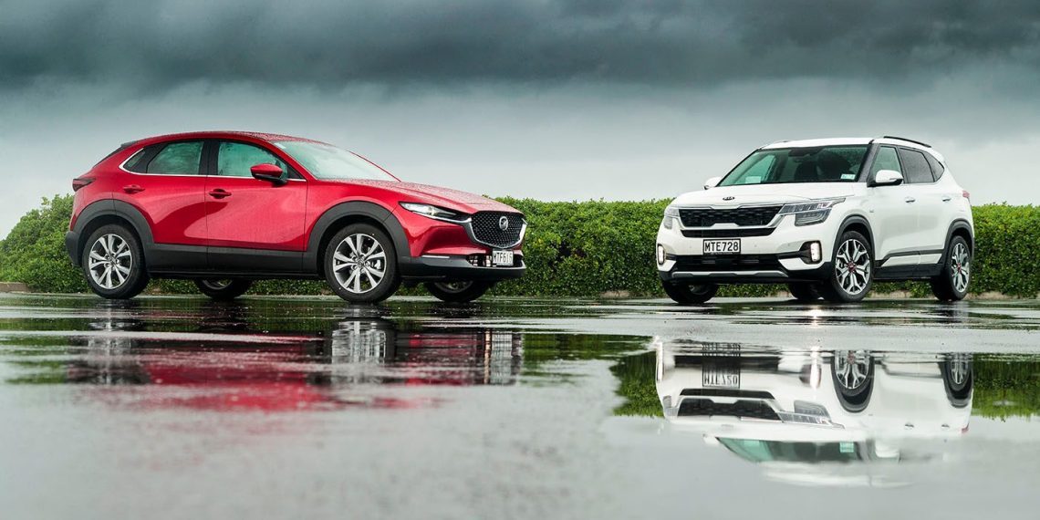 2020 Mazda CX30 vs Kia Seltos comparison NZ Autocar