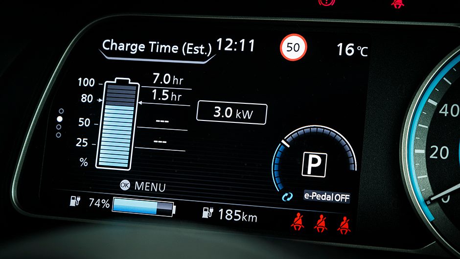 Nissan Leaf guages