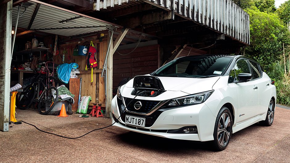 Nissan Leaf charging at home