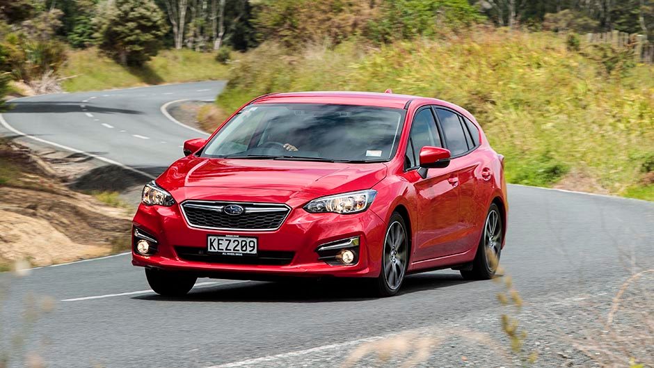2016 Subaru Impreza 2.0 Sport driving on windy road