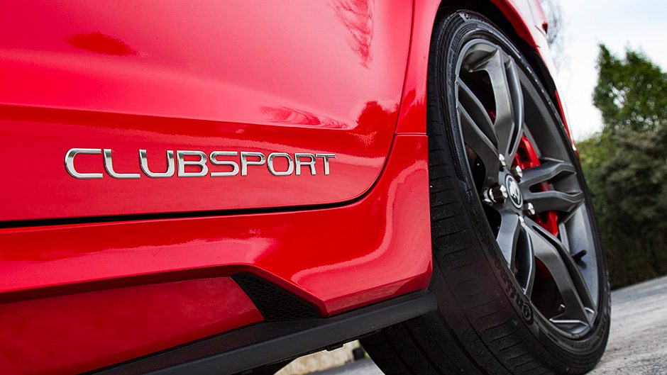 Holden HSV Clubsport badge close up view