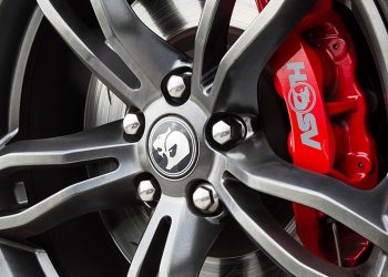 Holden HSV Clubsport wheel close up view