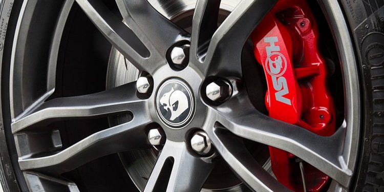 Holden HSV Clubsport wheel close up view