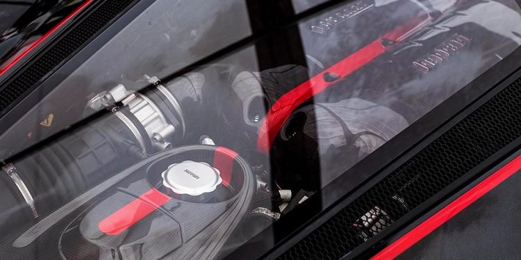 Ferrari LaFerrari engine bay