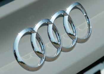Audi rings close up