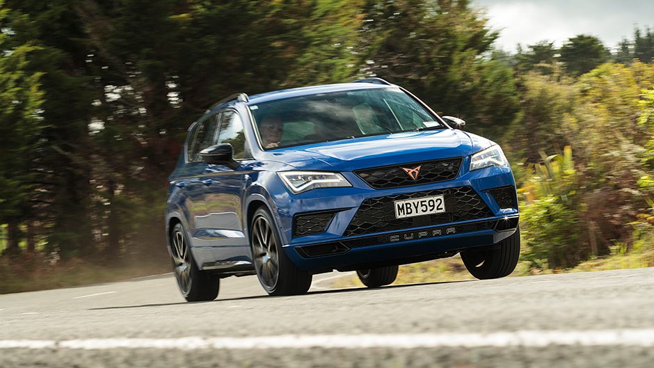 2019 Cupra Ateca driving through corner