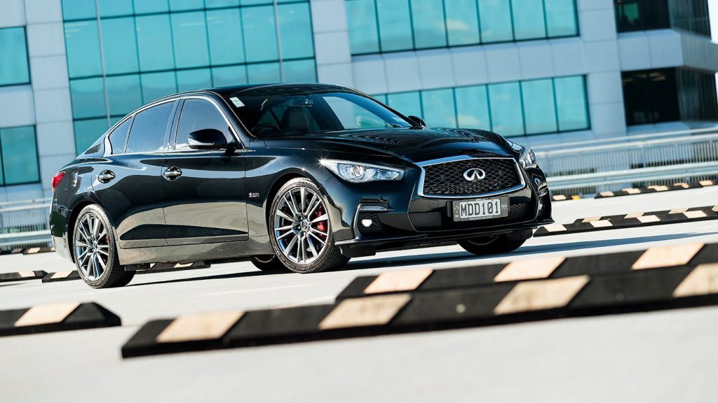 Infiniti’s Q50 parked on rooftop