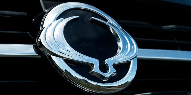 SsangYong badge close up