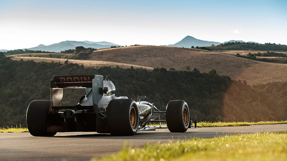 Rodin FZed parked on track