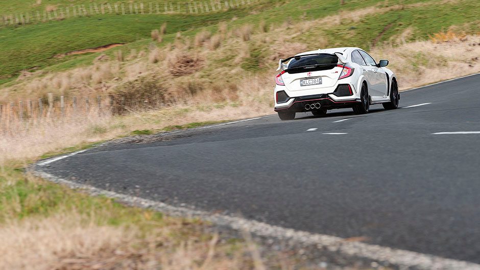Honda Civic Type R rear action