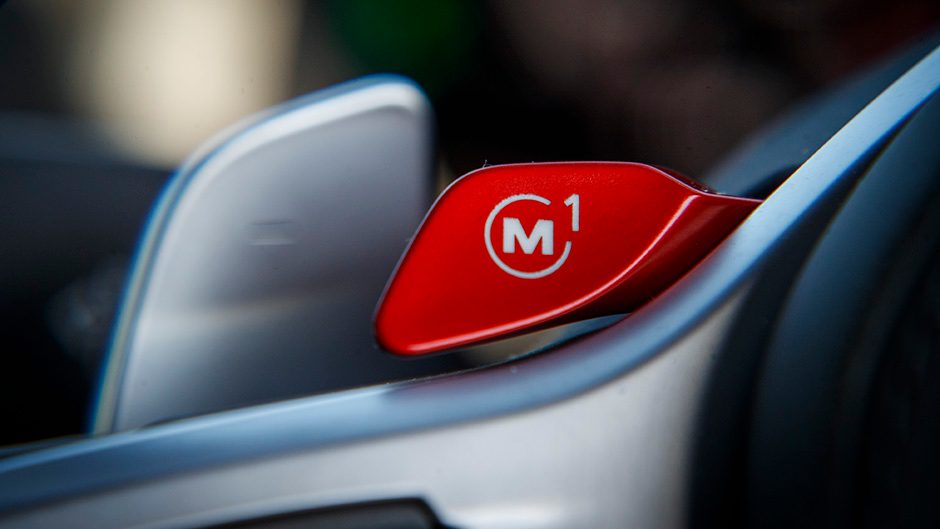 BMW M8 Competition button