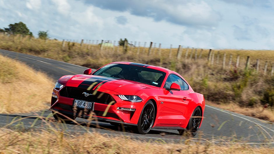 2018 Ford Mustang GT driving action