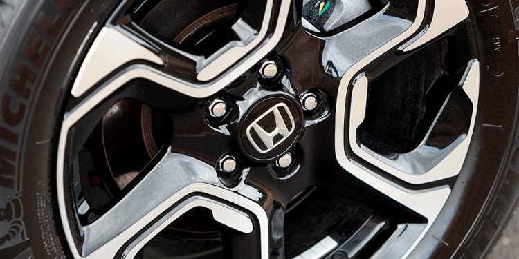 Honda logo on wheel