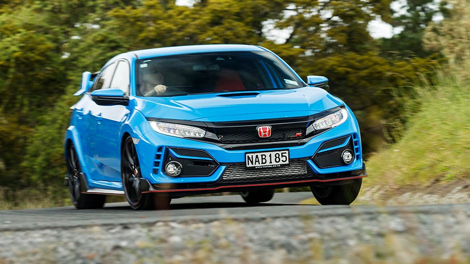 2020 Honda Civic Type R driving through corner