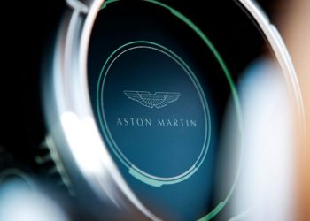 Aston Martin gauge cluster close up view