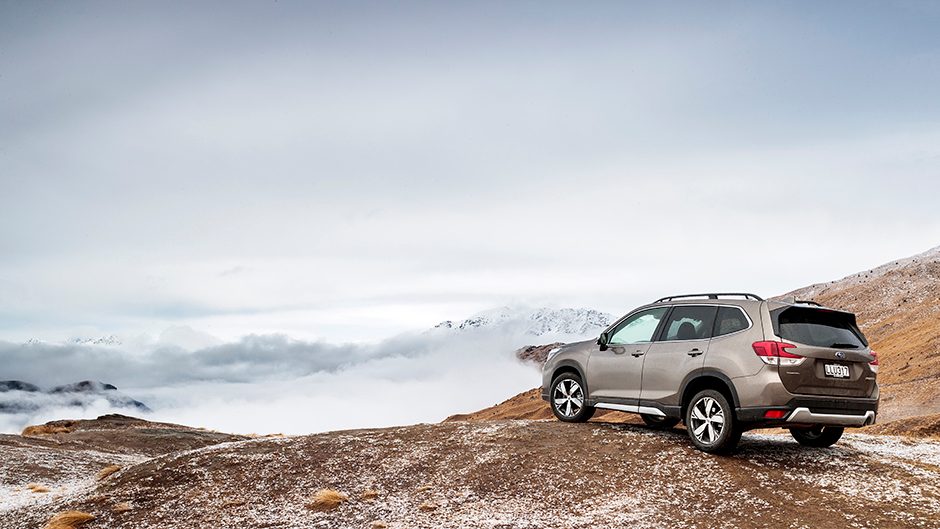 2018 Subaru Forester Premium on mountain top