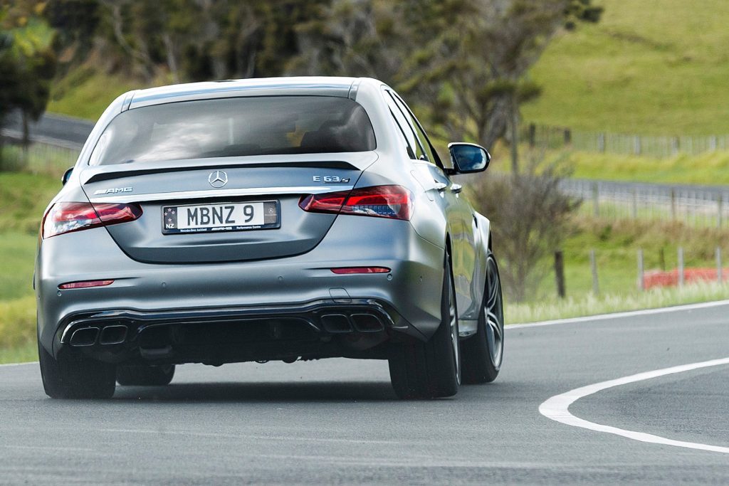 2021 Mercedes-AMG E 63 S 4matic+driving round bend