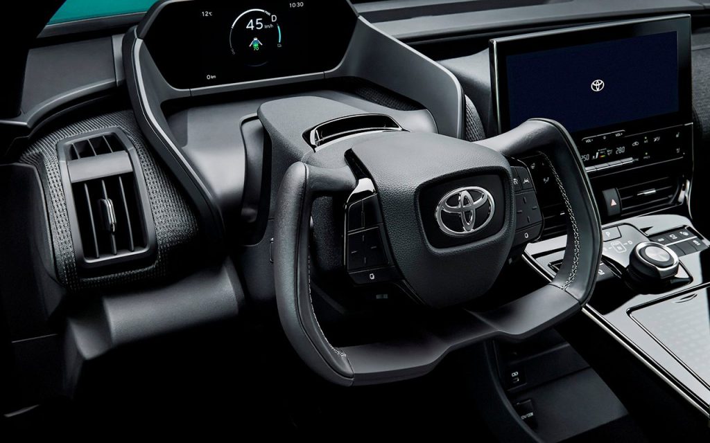 Toyota BZ4X steering wheel