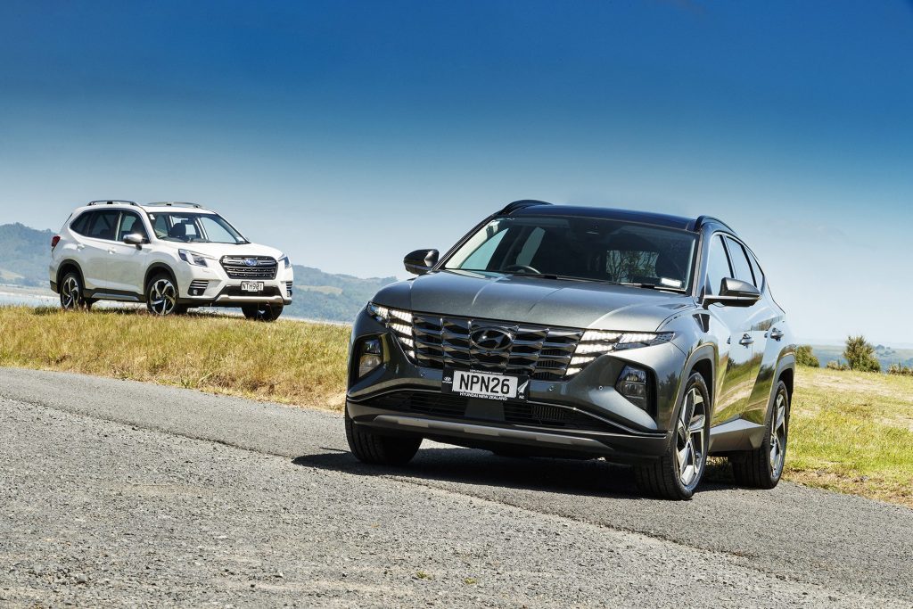2021 Subaru Forester Premium vs Hyundai Tucson 1.6T Ltd AWD comparison
