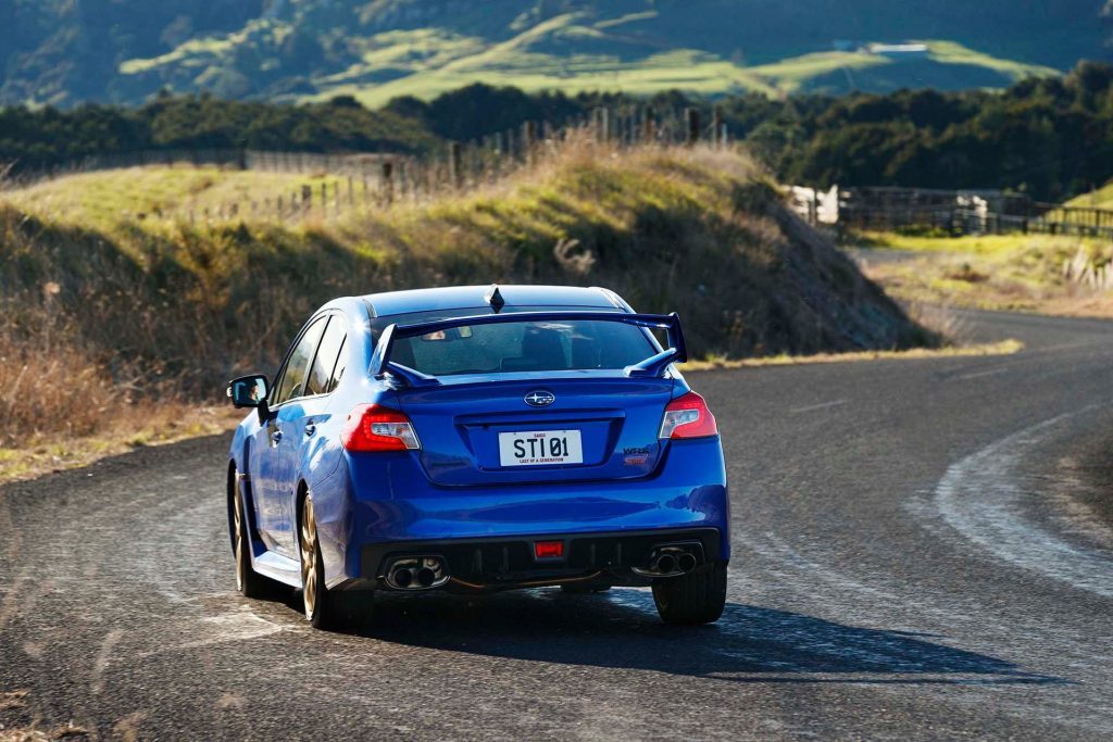 Subaru WRX STI Saigo rear action