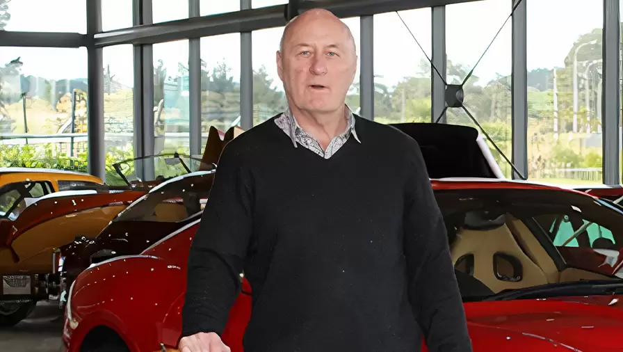 Allan Drinkrow with cars