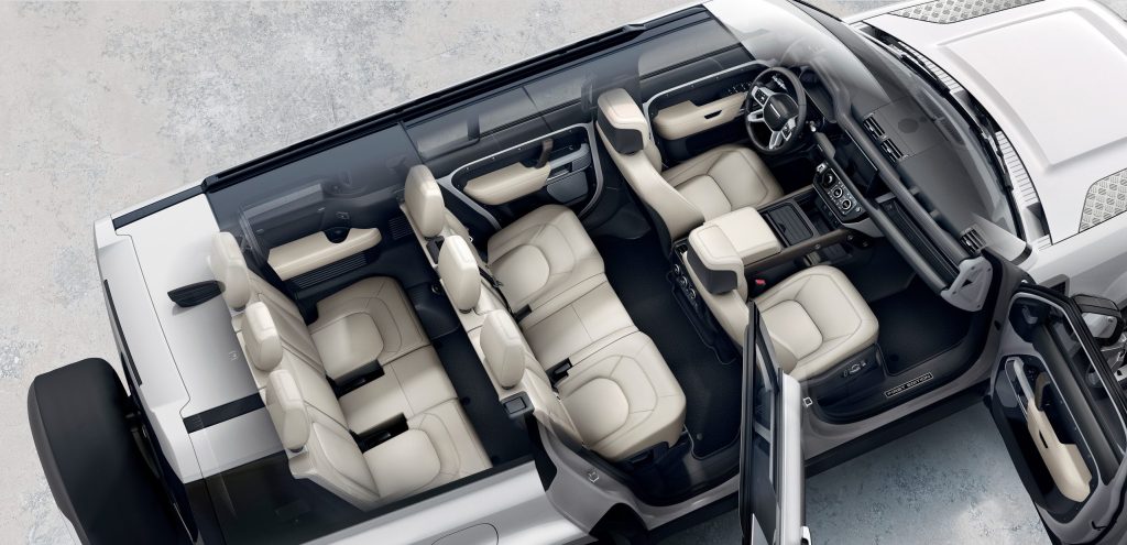 SUV interior top