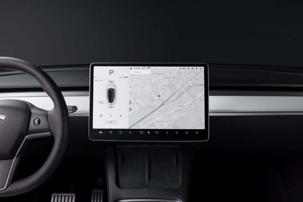 Tesla Model Y central screen