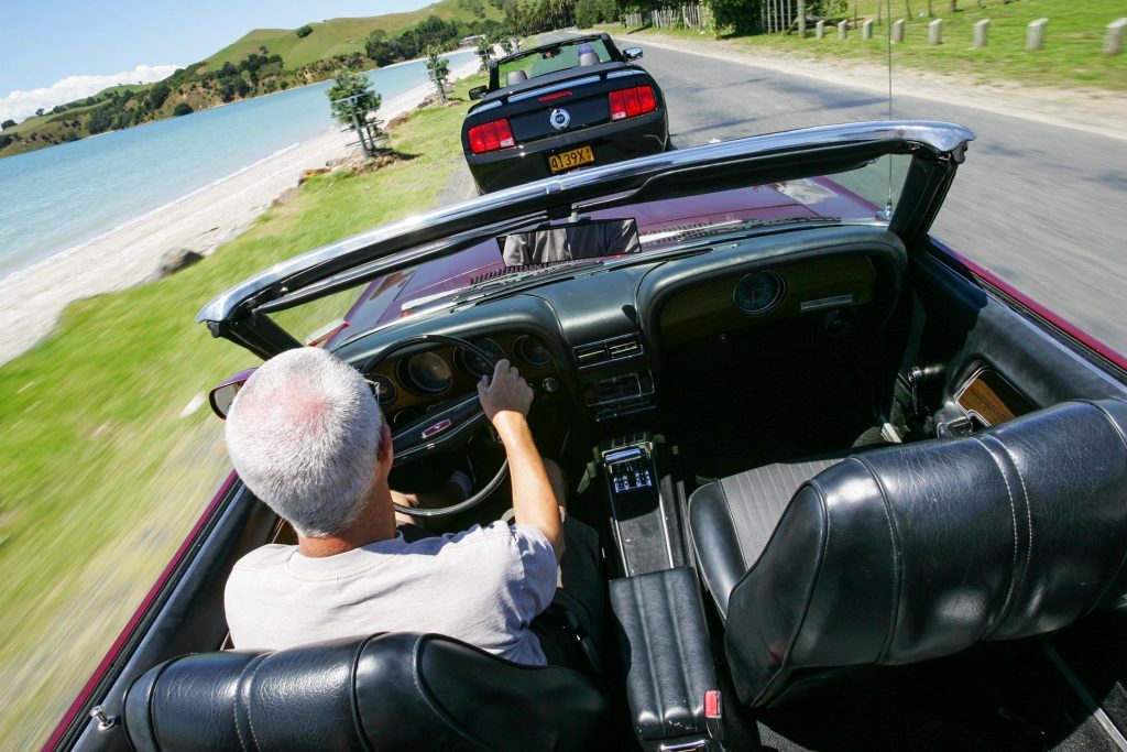 1970 Mustang GT Convertible driving action