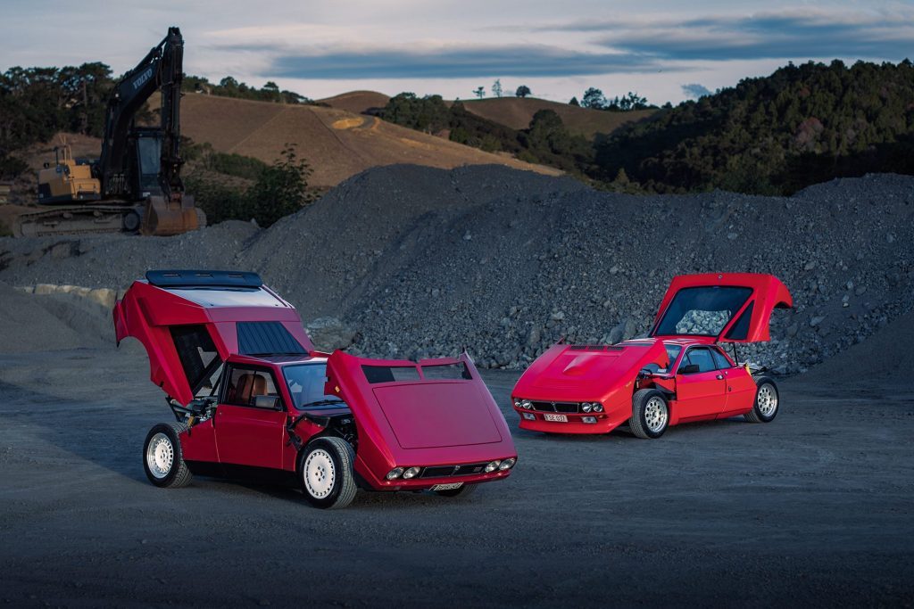 Lancia 037 Stradale & Delta S4 Stradale high group shot