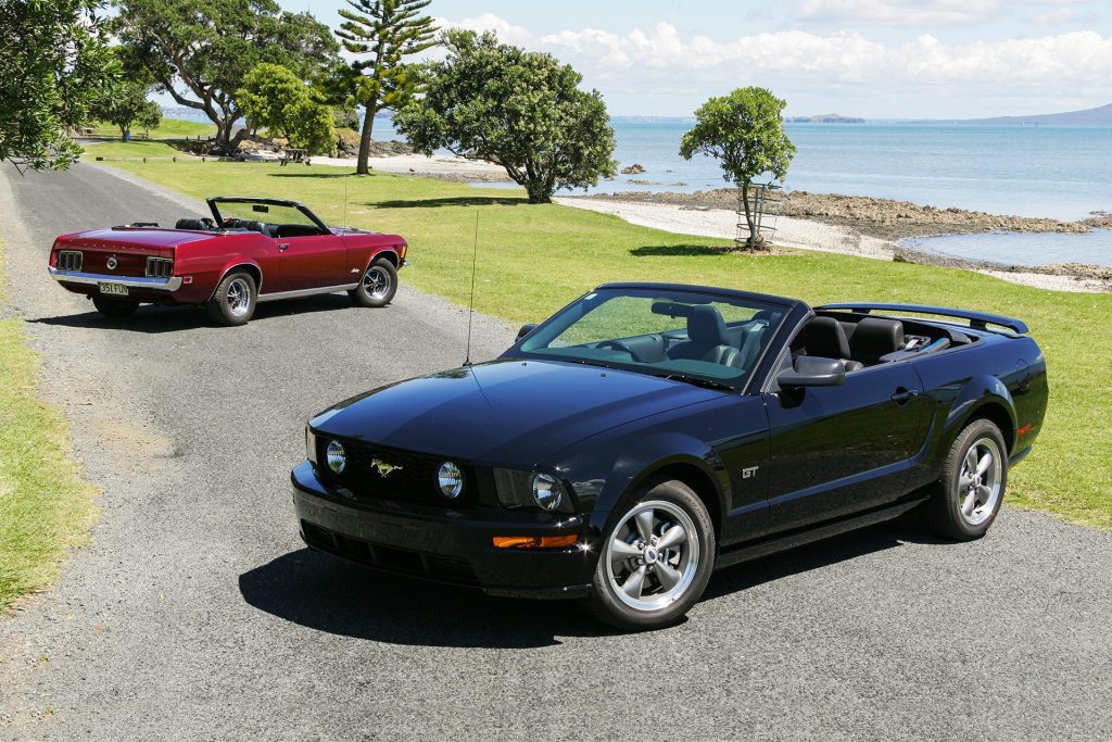 2006 & 1970 Mustang GT Convertible high front static