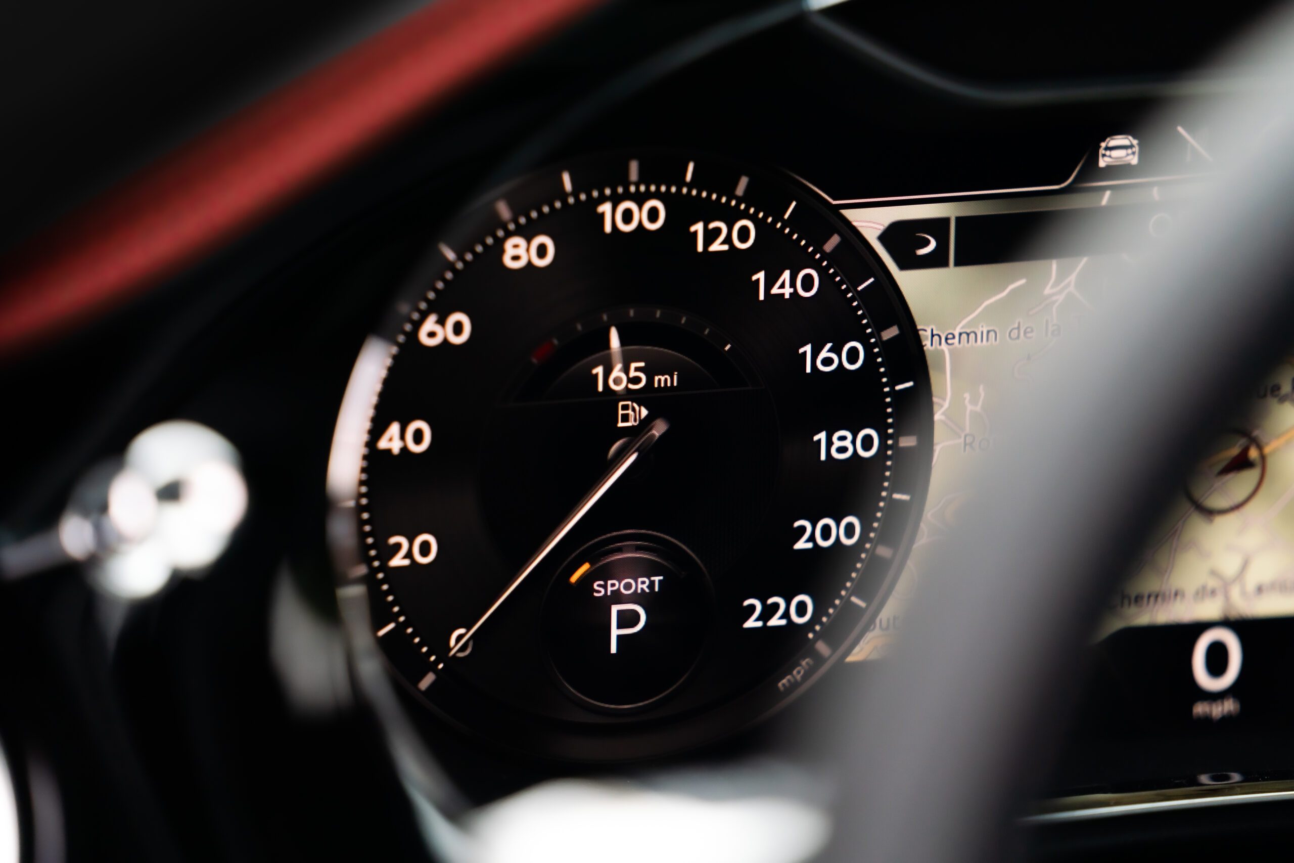 Bentley Continental speedometer