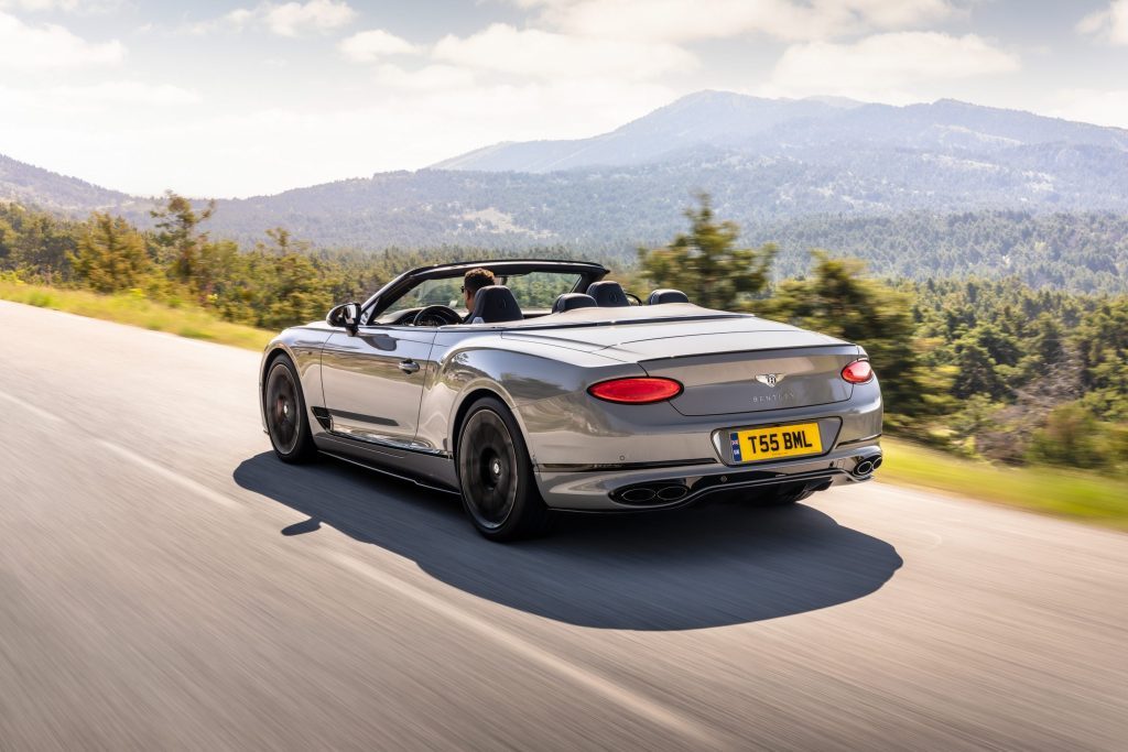 Bentley Continental convertible driving