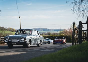 Ford Corsair followed by TVR