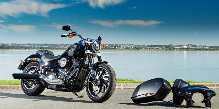 Harley-Davidson Sport Glide front static by water