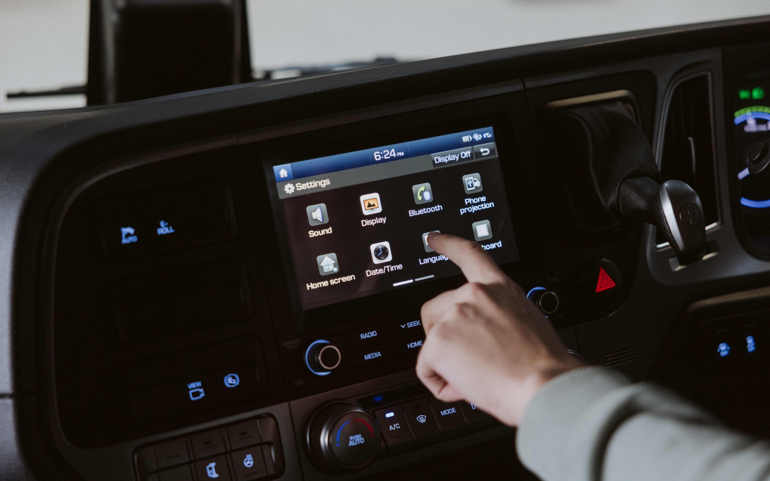 Hyundai Pavise interior infotainment screen