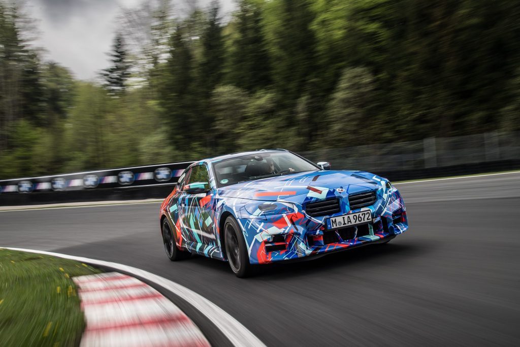 BMW M2 driving around track