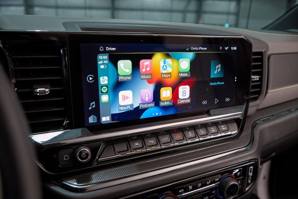 Chevrolet Silverado infotainment screen