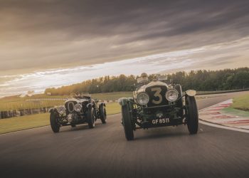 Bentley Speed Six Continuation cars on track