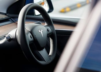 Tesla Model Y steering wheel