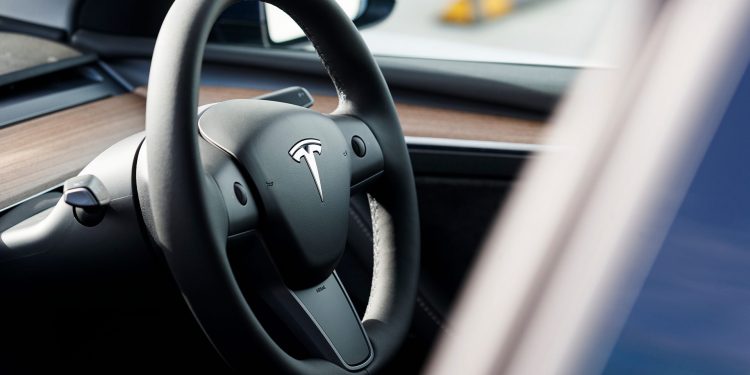 Tesla Model Y steering wheel