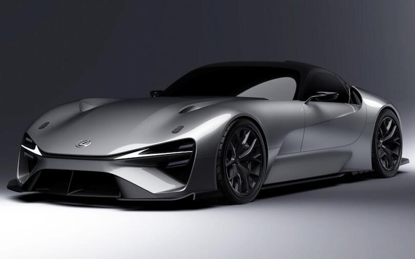 Lexus EV Sports Car concept in studio