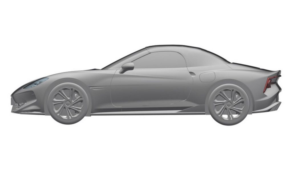 MG Cyberster render side view
