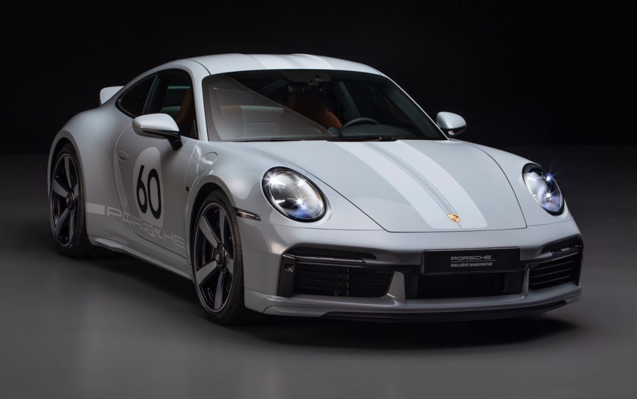 Porsche 911 Sport Classic front view in studio