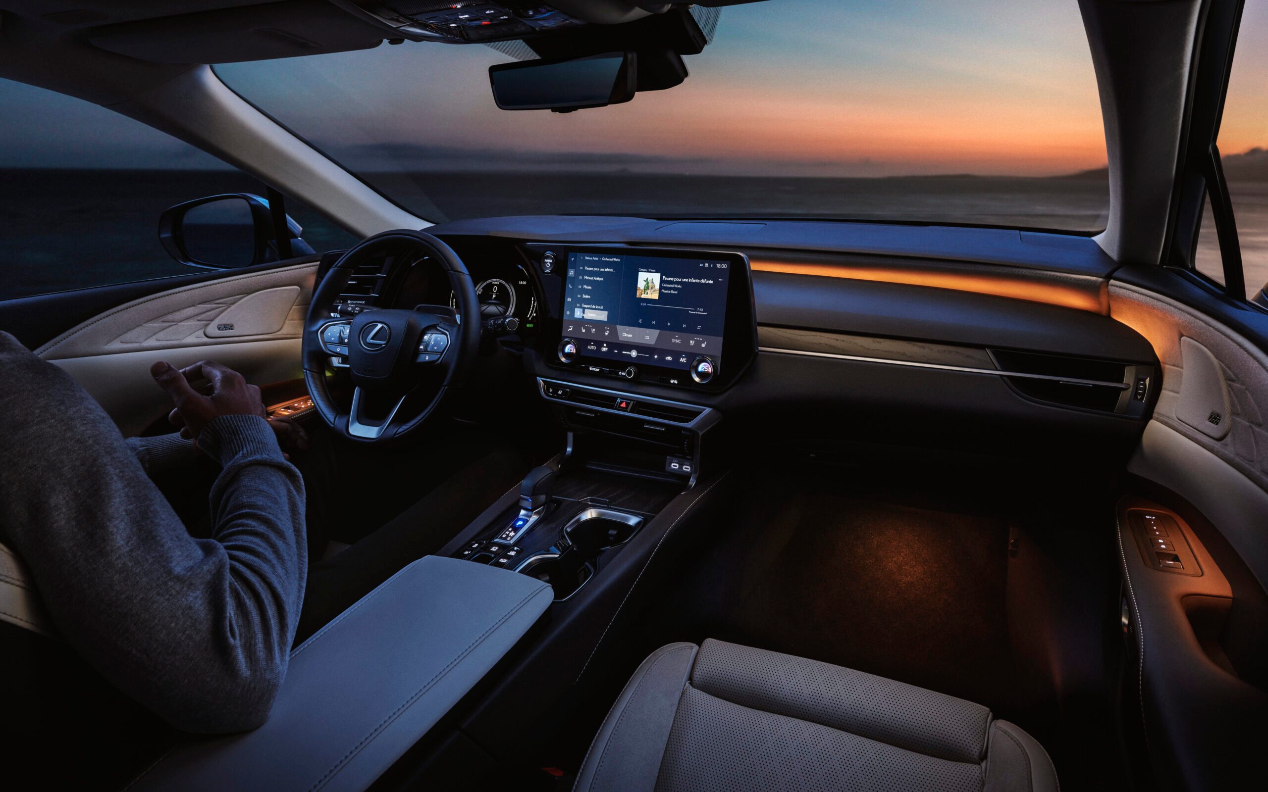 Interior of Lexus RX SUV